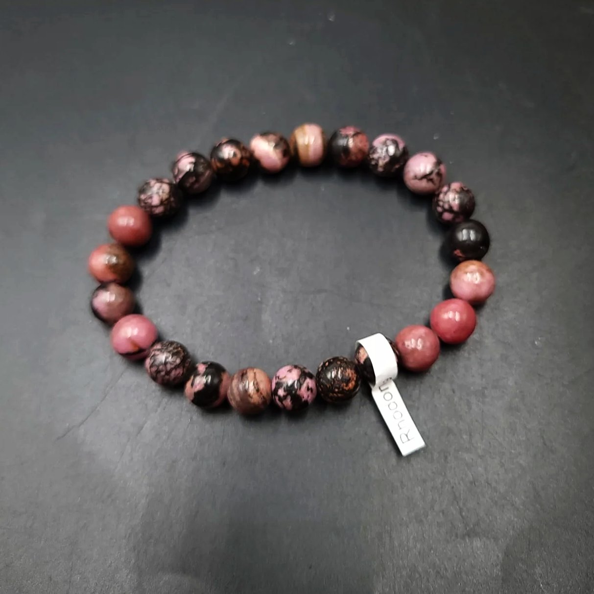 Rhodonite Bracelet 8mm Bead Bracelet - Elevated Metaphysical