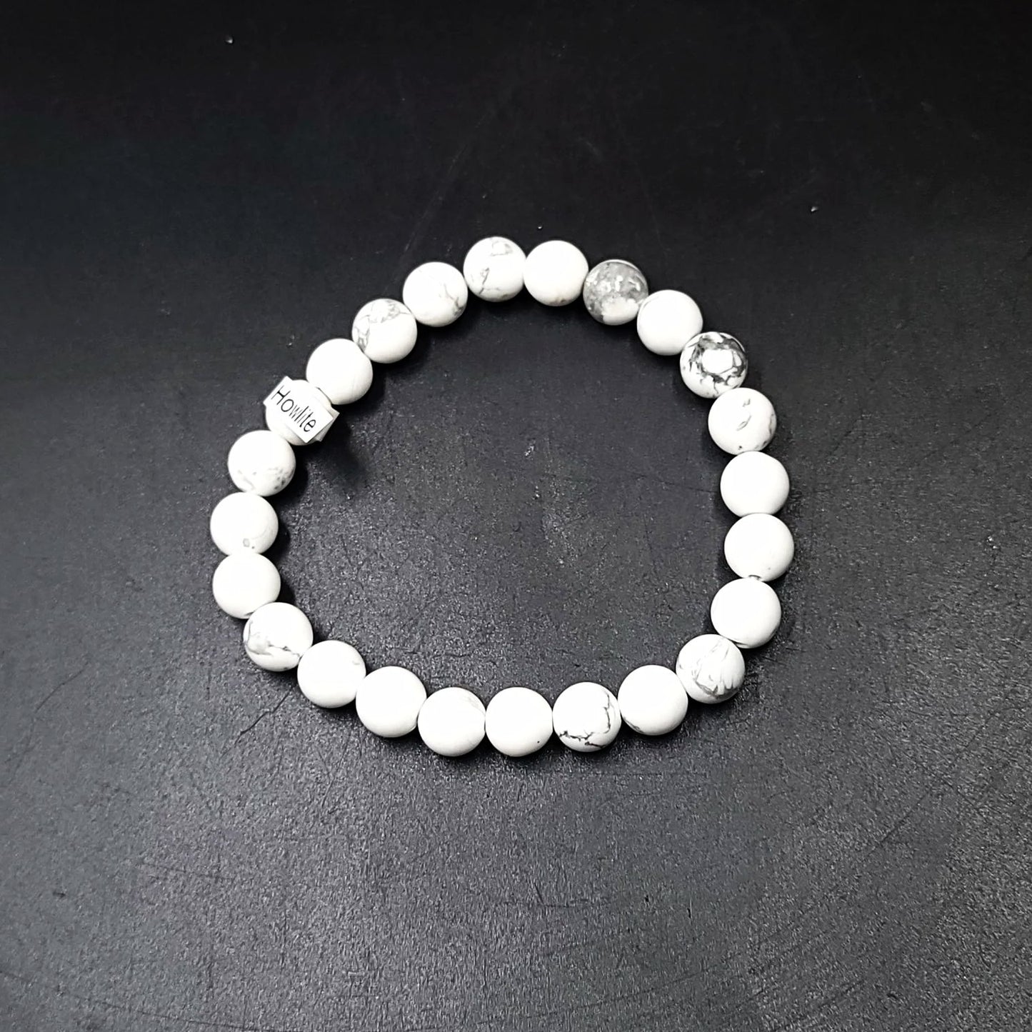 Howlite Bracelet 8mm Bead Bracelet - Elevated Metaphysical