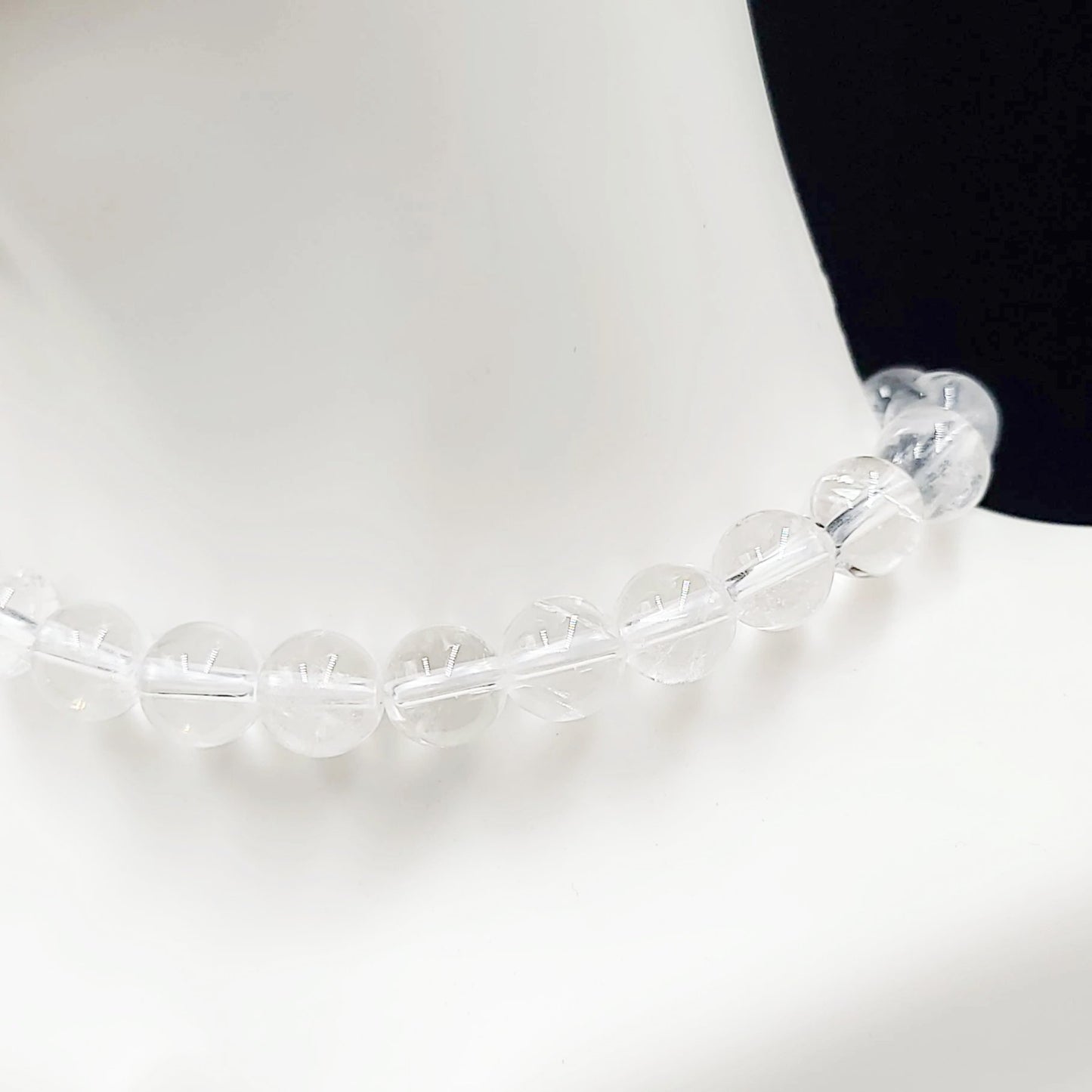 Clear Quartz Bead Bracelet 8mm - Elevated Metaphysical