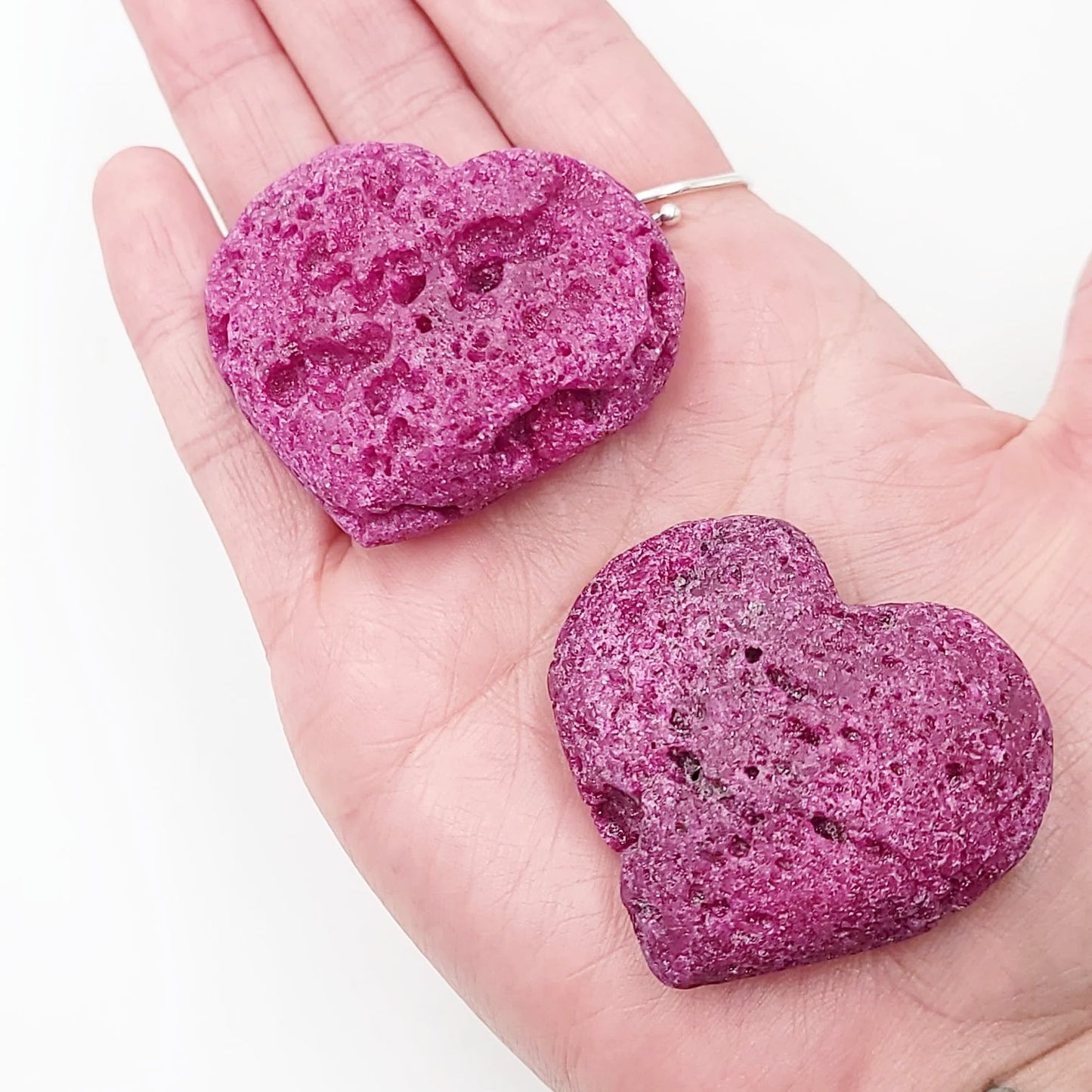 Ruby Heart Palm Stone Gallet