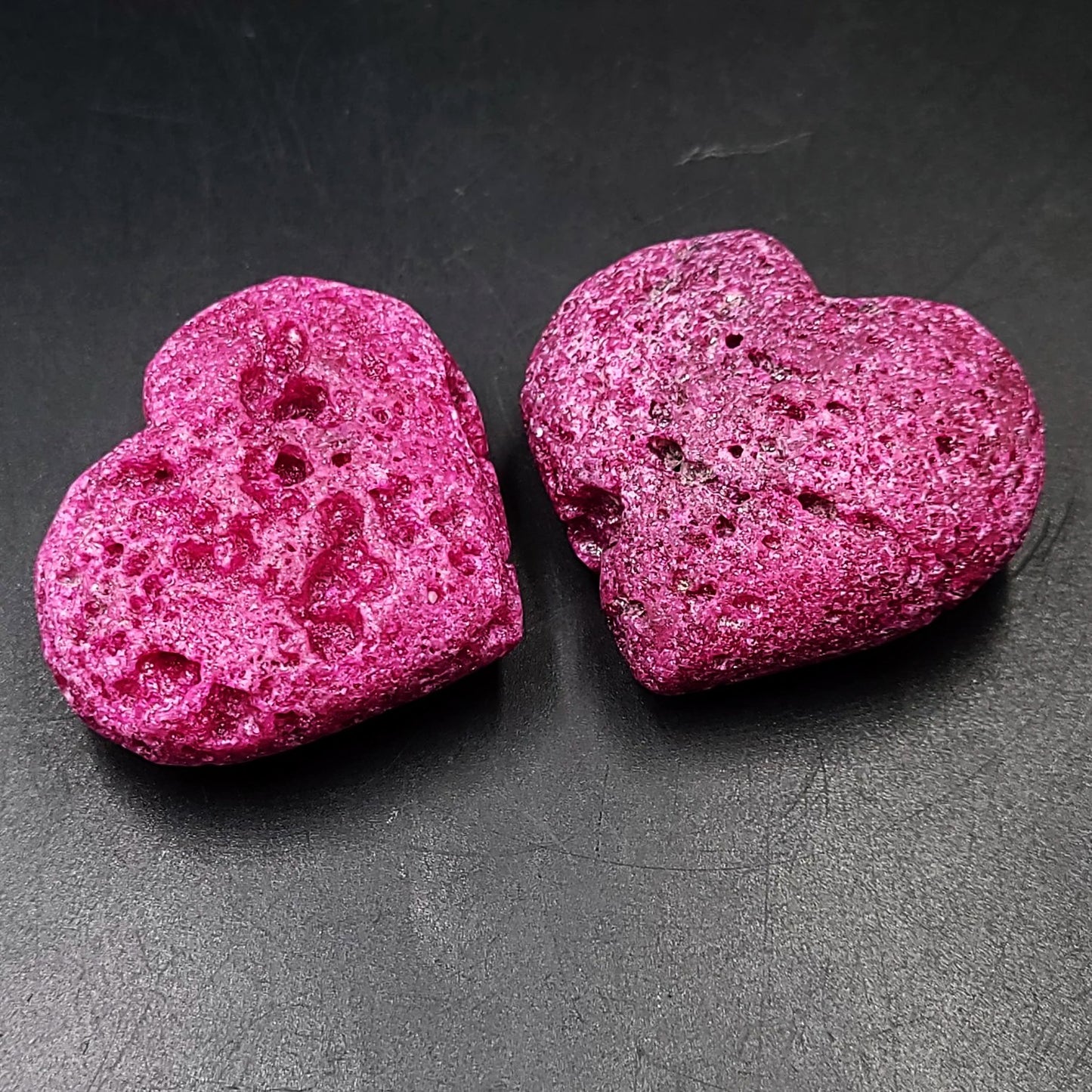 Ruby Heart Palm Stone Gallet