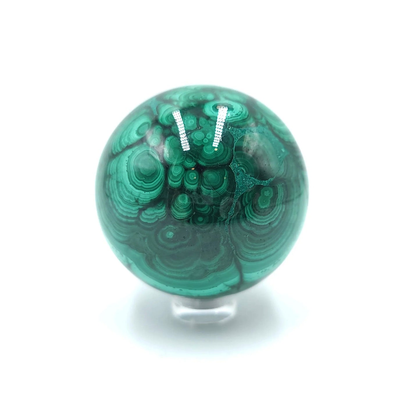 Malachite Sphere 49mm 230g - Elevated Metaphysical