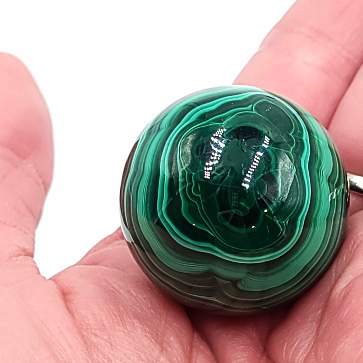 Malachite Sphere 32mm 68g - Elevated Metaphysical