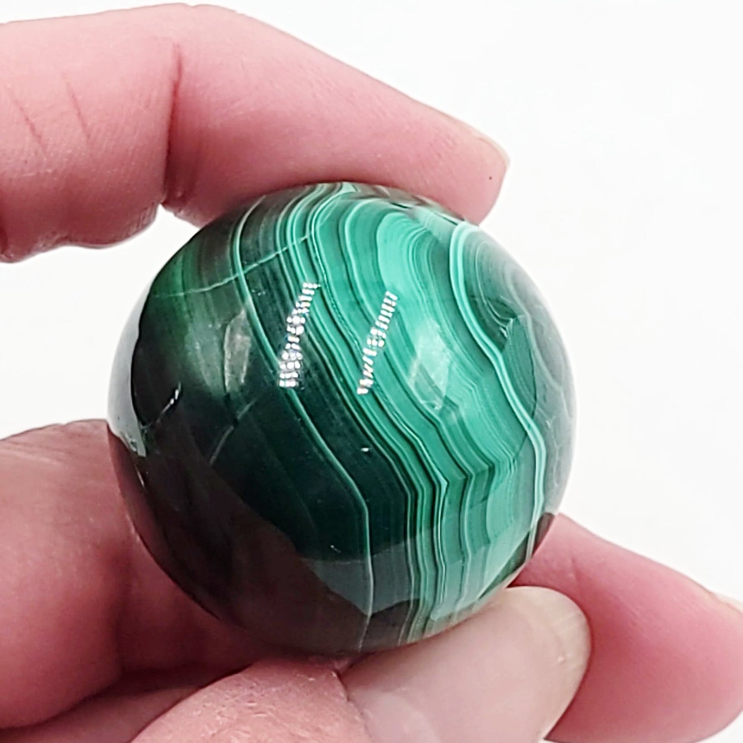 Malachite Sphere 32mm 68g - Elevated Metaphysical