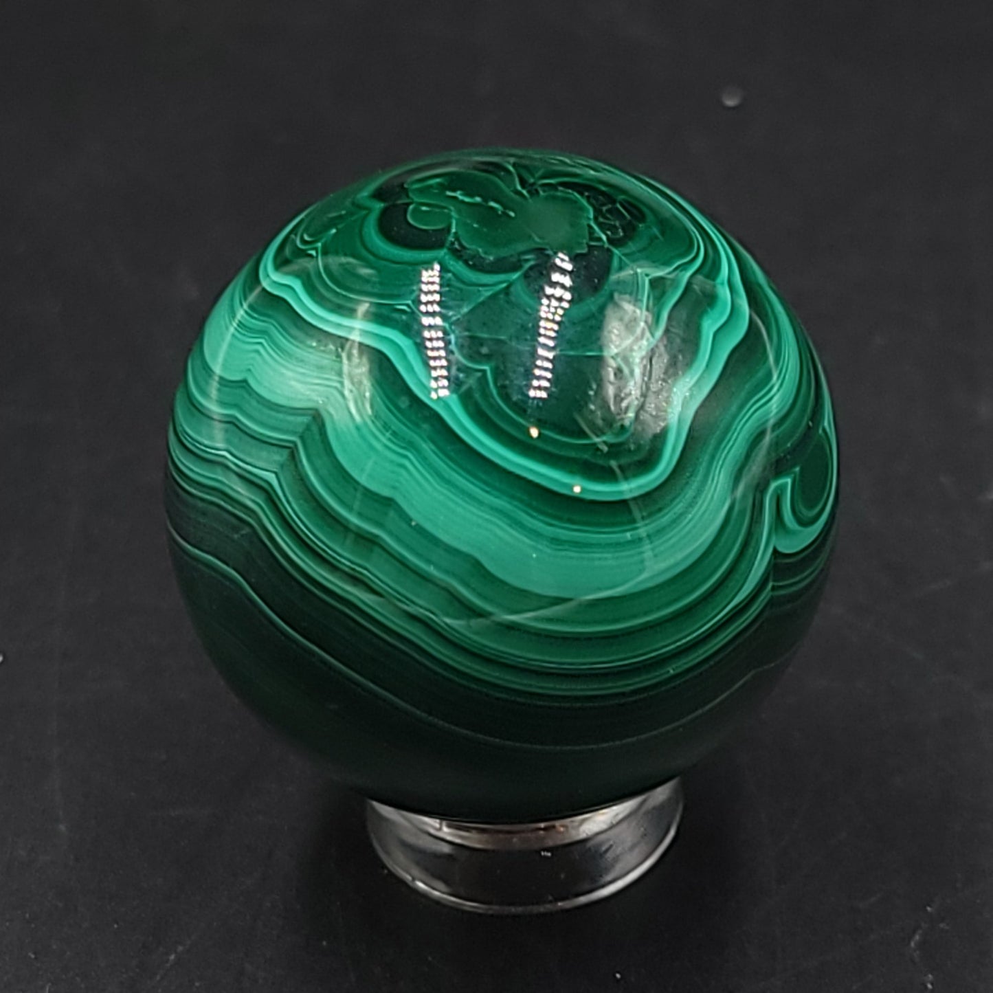 Malachite Sphere 32mm 68g - Elevated Metaphysical