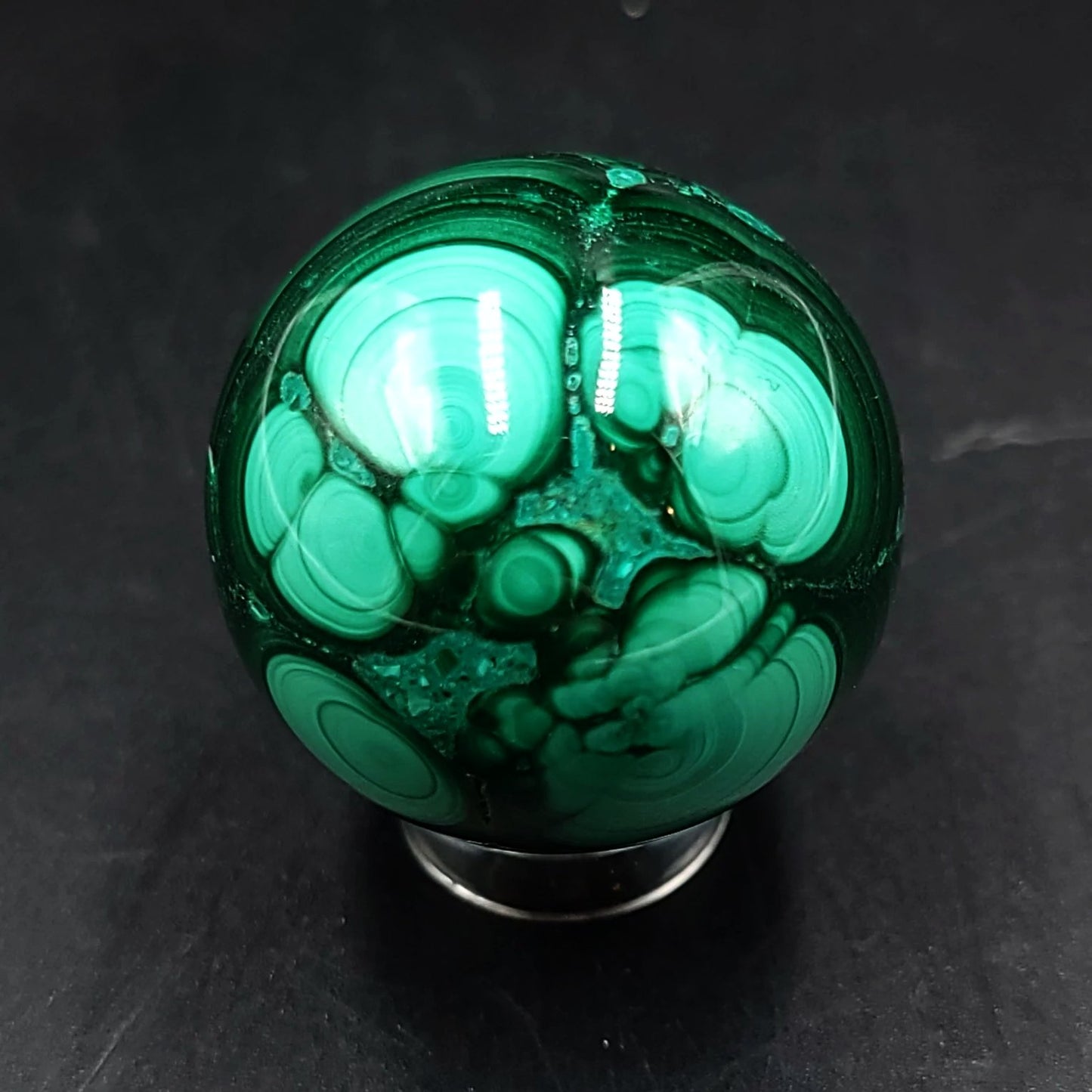 Malachite Sphere 30mm 55g - Elevated Metaphysical