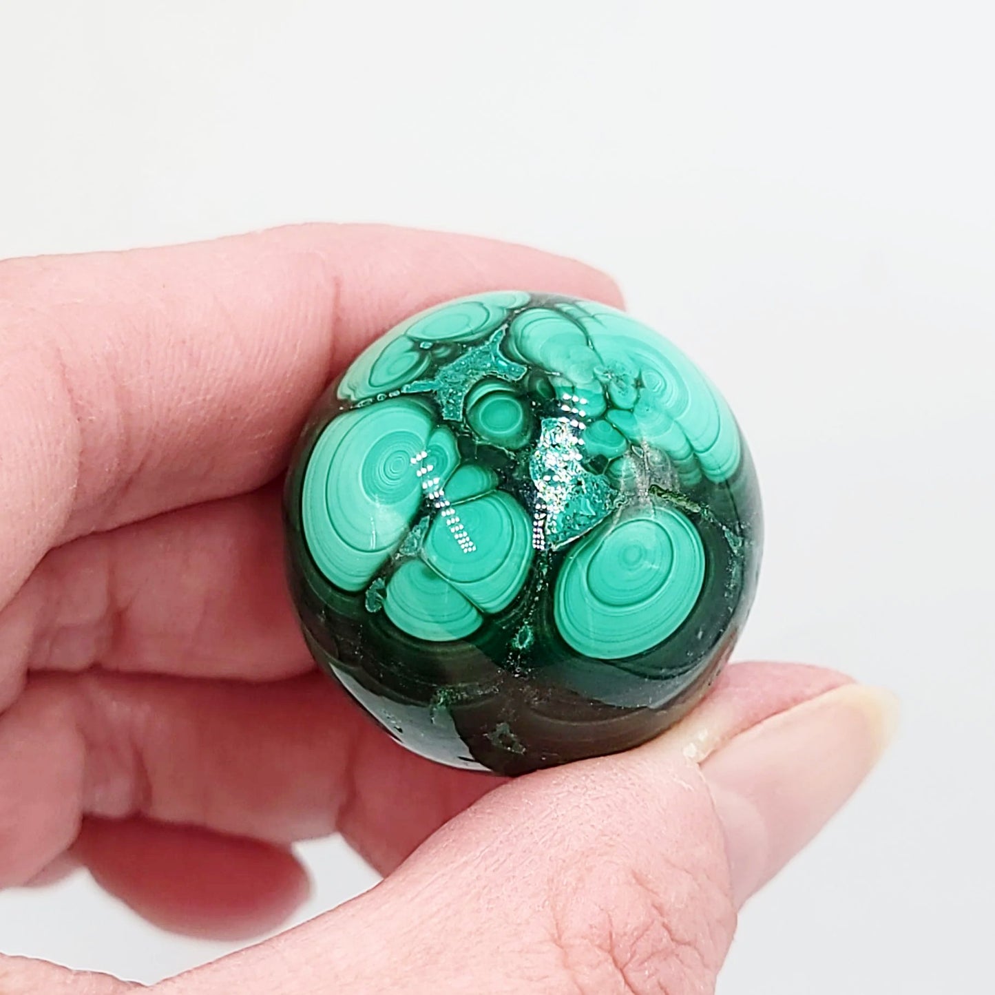 Malachite Sphere 30mm 55g - Elevated Metaphysical