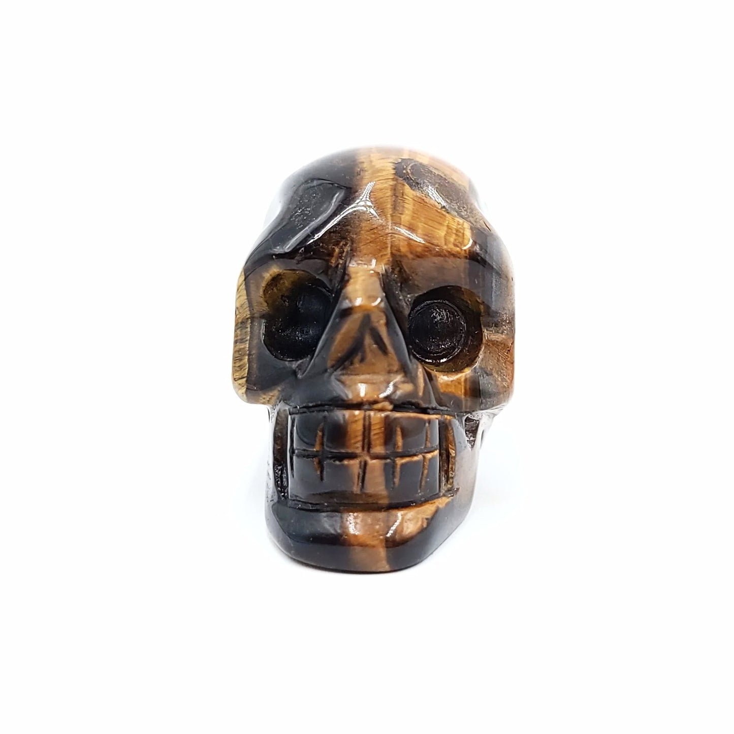 Tiger Eye Skull Stone 2" 50mm