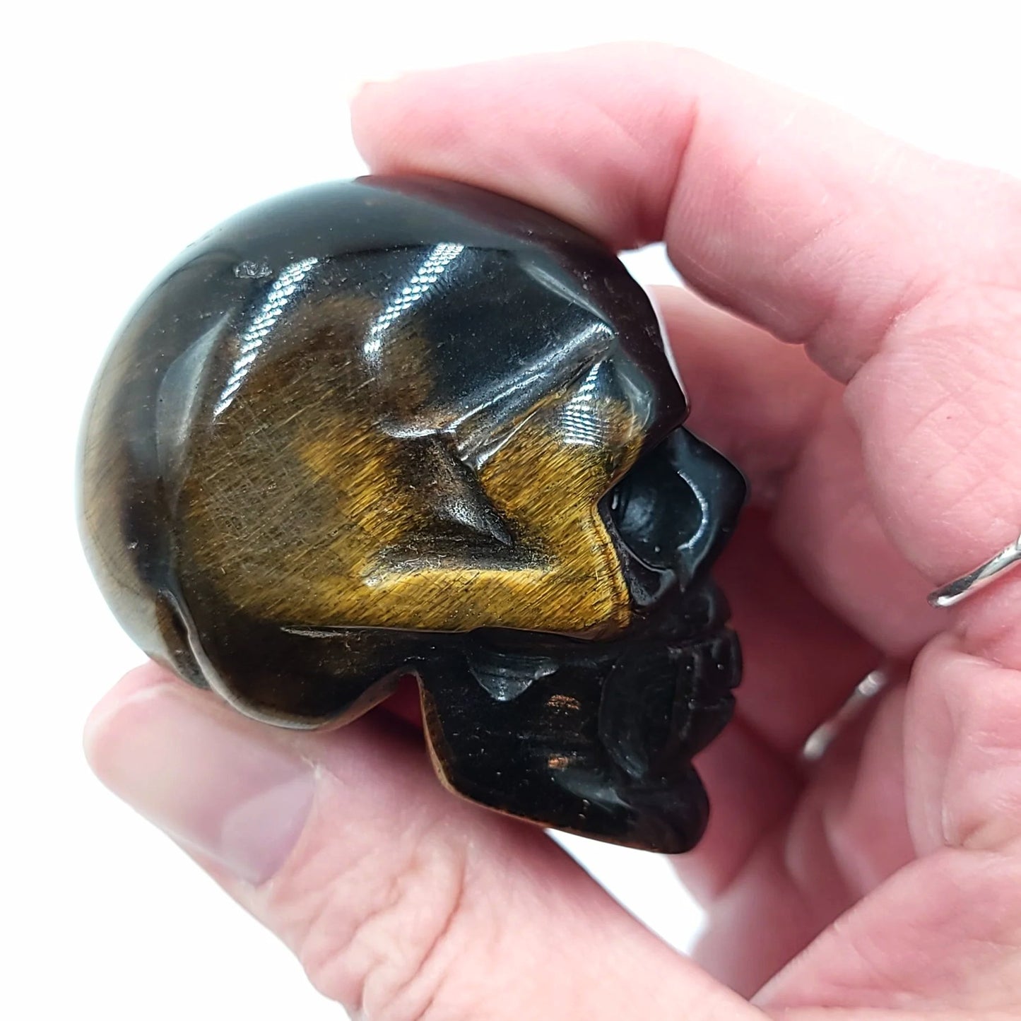 Tiger Eye Skull Stone 2" 50mm