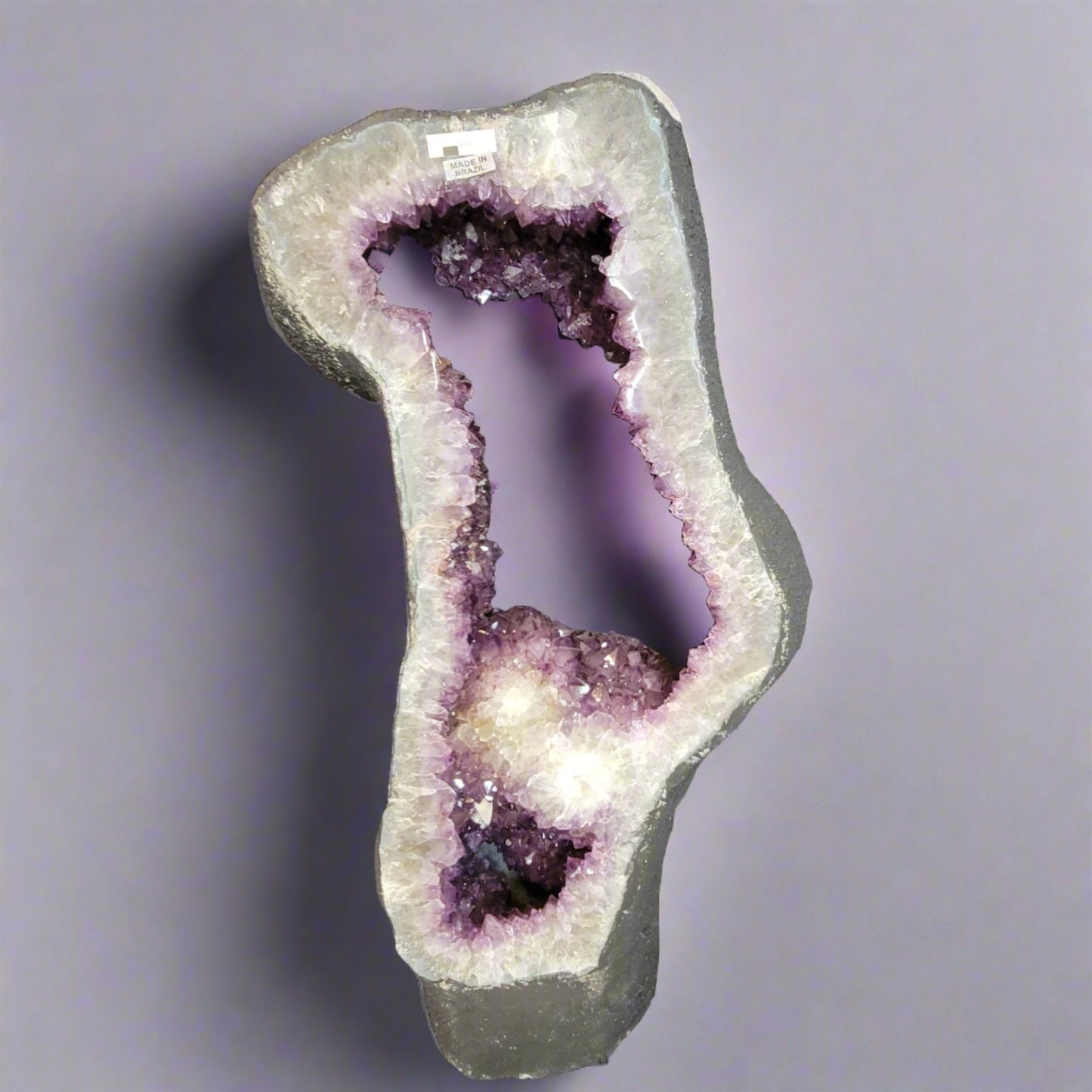 Amethyst Portal Window Amethyst Geode Polished 30" 76cm 16.3lbs 7.4kg