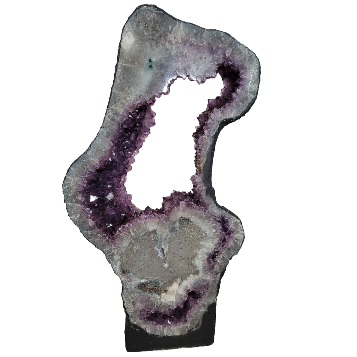 Amethyst Portal Window Amethyst Geode Polished 30" 76cm 16.3lbs 7.4kg