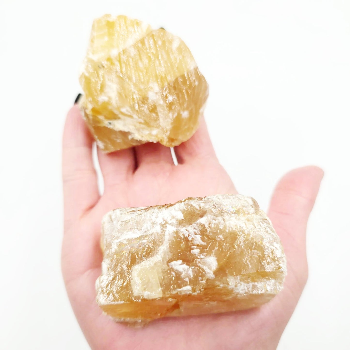 Honey Calcite Rough Stone "Large" - Elevated Metaphysical