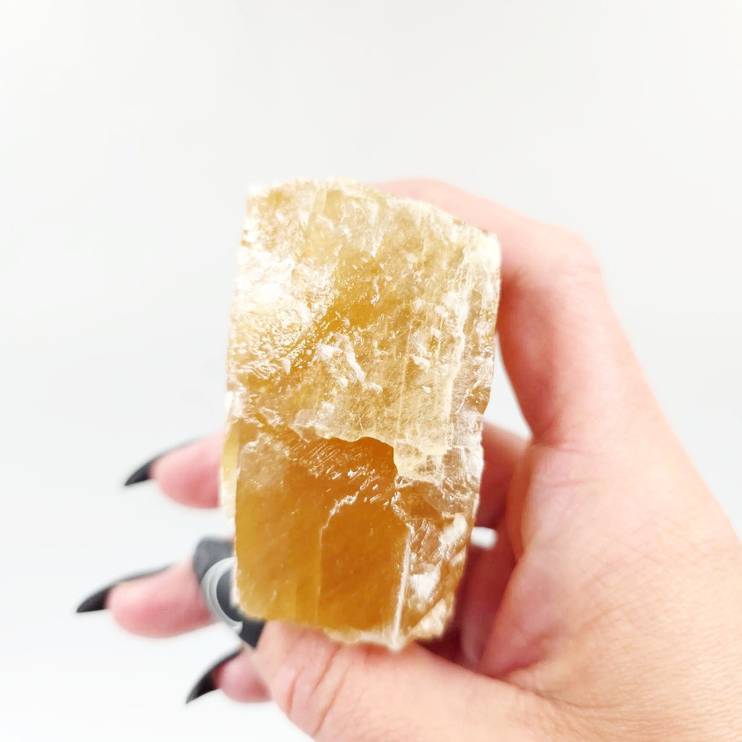 Honey Calcite Rough Stone "Large" - Elevated Metaphysical
