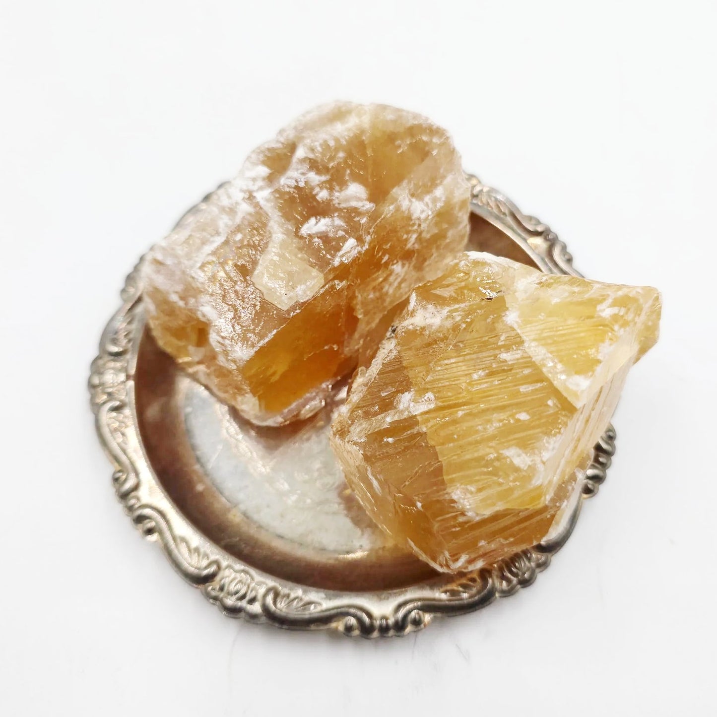 Honey Calcite Rough Stone "Large" - Elevated Metaphysical