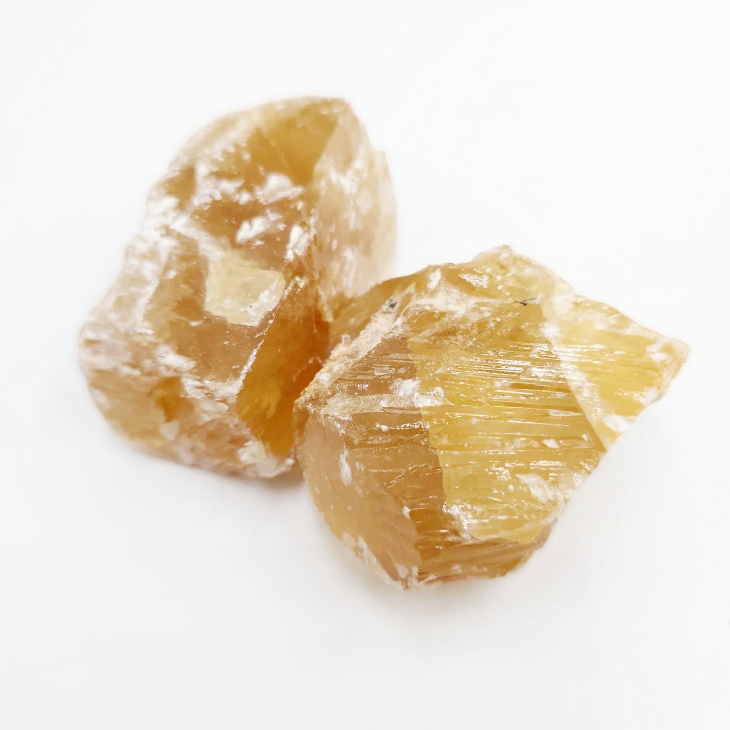 Honey Calcite Rough Stone "Large" - Elevated Metaphysical