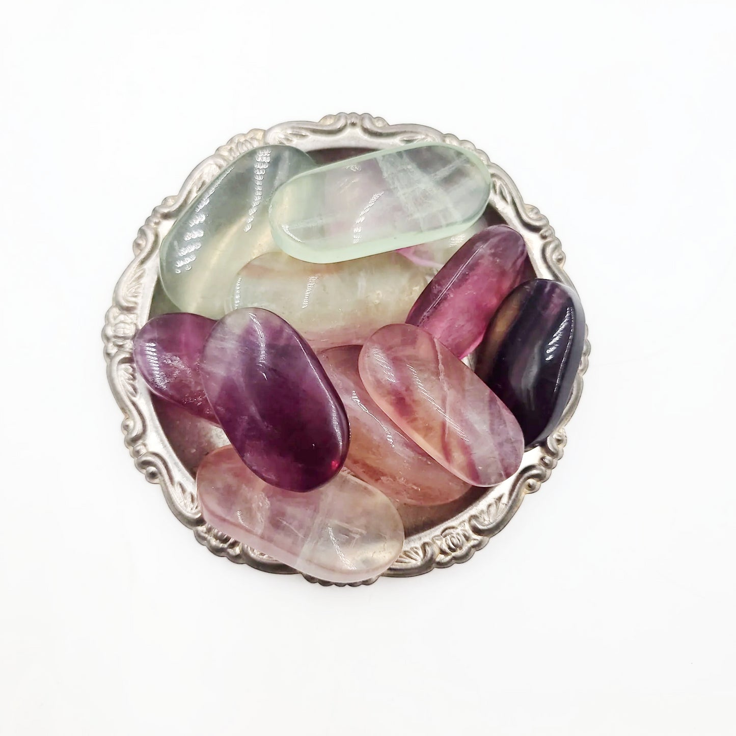 Rainbow Fluorite Palm Stone