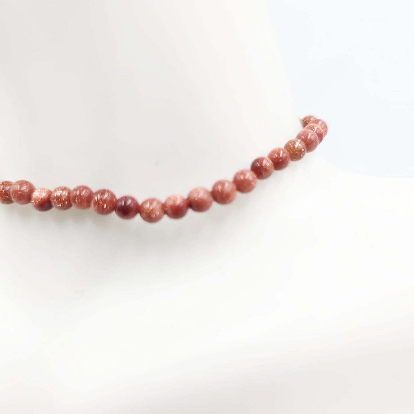 Goldstone Bead Bracelet 4mm Gold Sandstone - Elevated Metaphysical