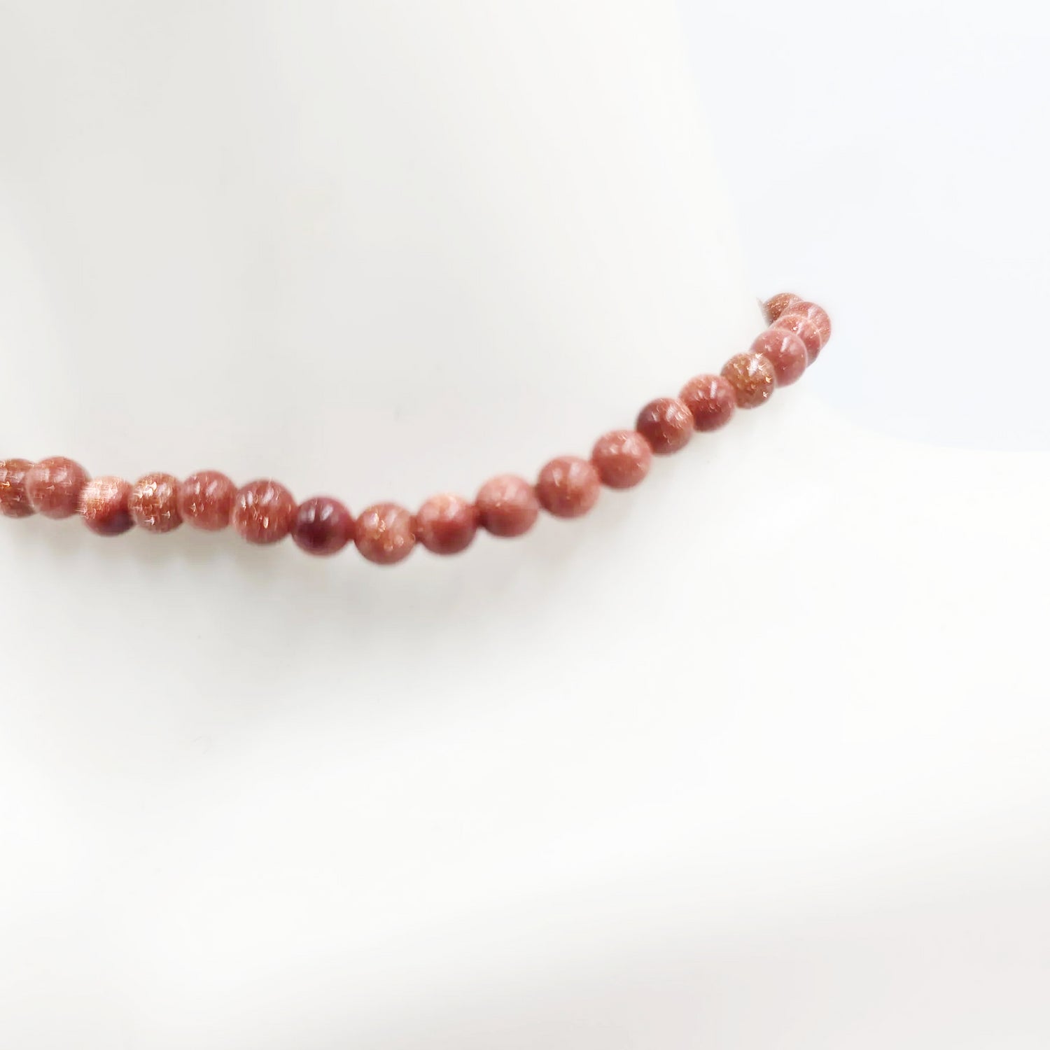 Goldstone Bead Bracelet 4mm Gold Sandstone - Elevated Metaphysical