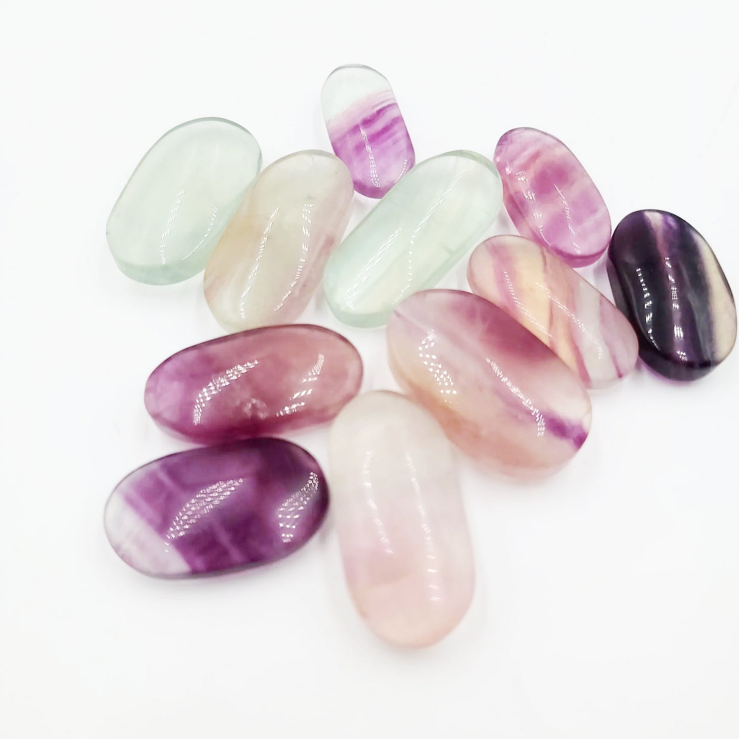 Rainbow Fluorite Palm Stone