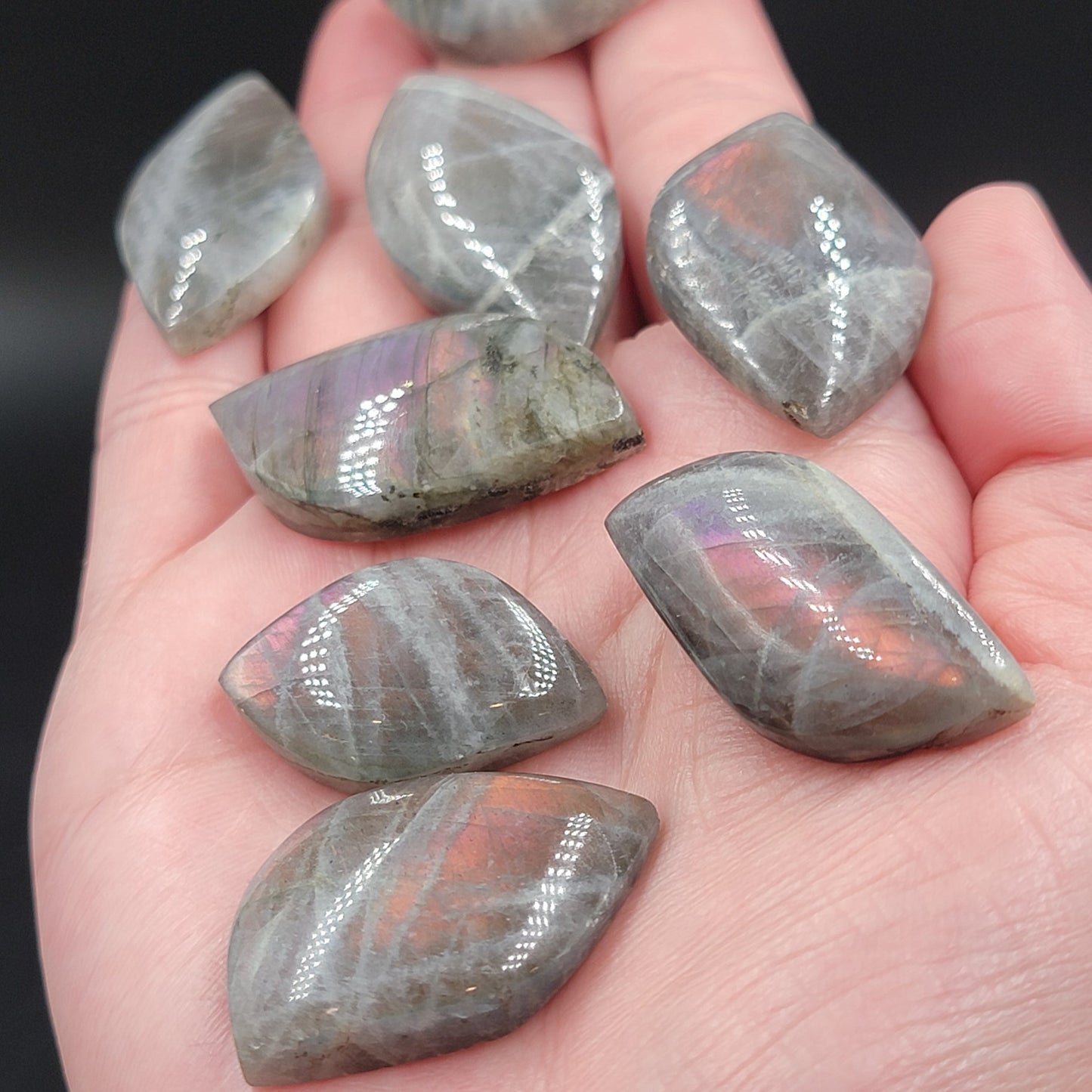 Lab Cabs Labradorite Cabochon Free Form Polished Cut Stone