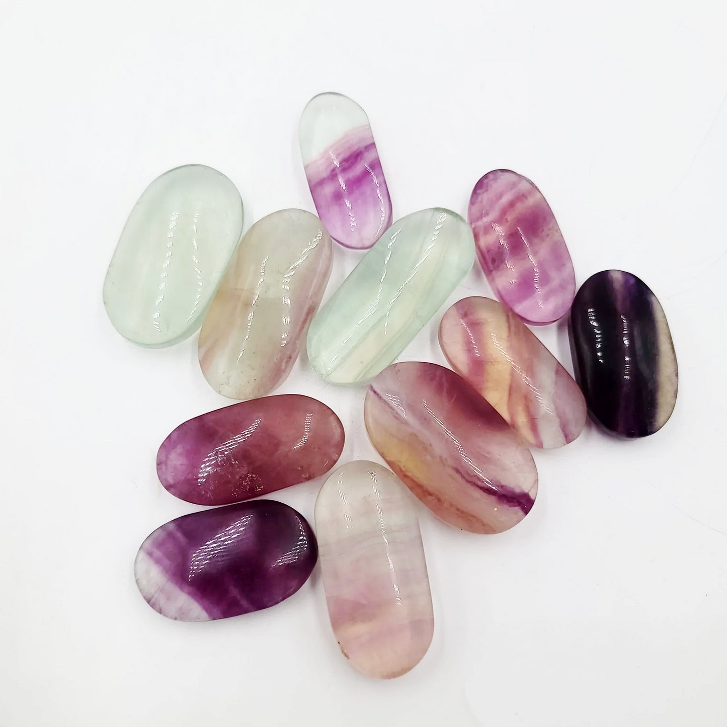 Rainbow Fluorite Palm Stone