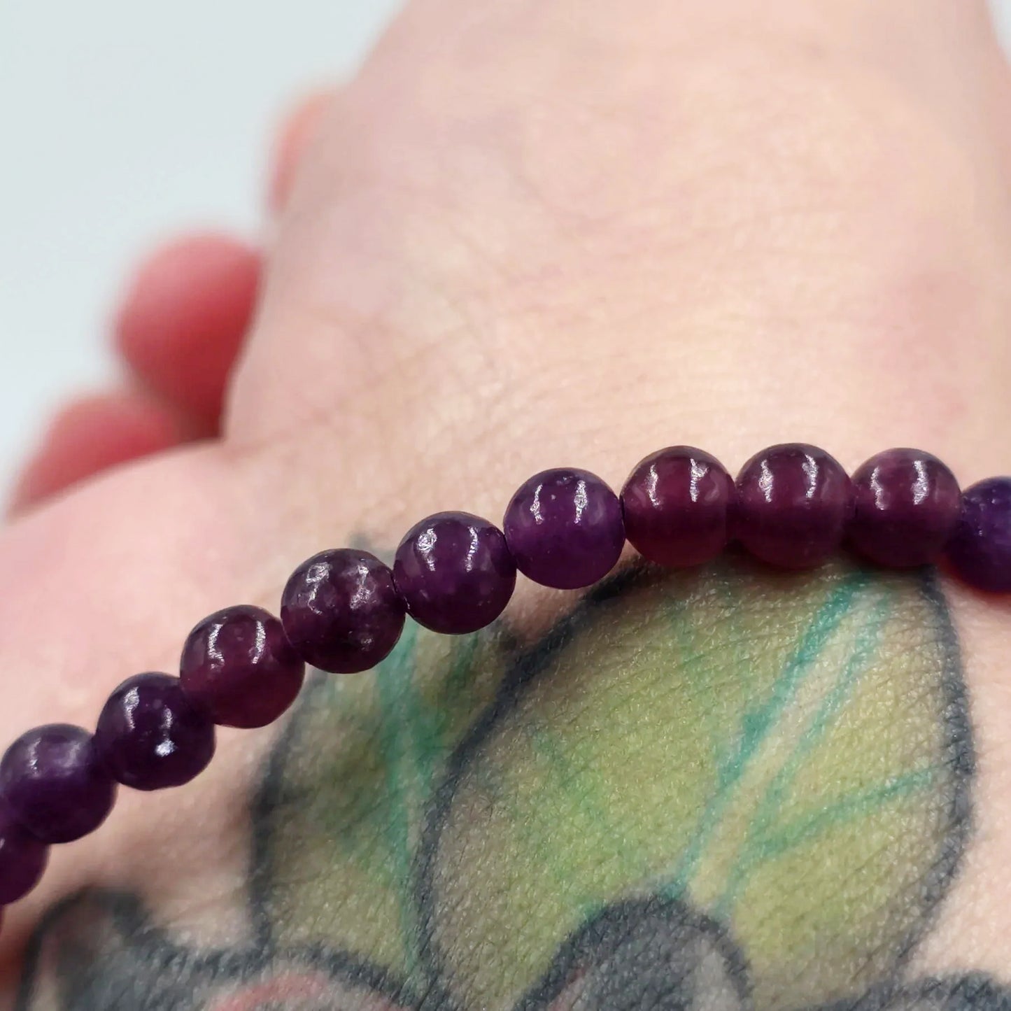 Lepidolite Bead Bracelet 4mm - Elevated Metaphysical