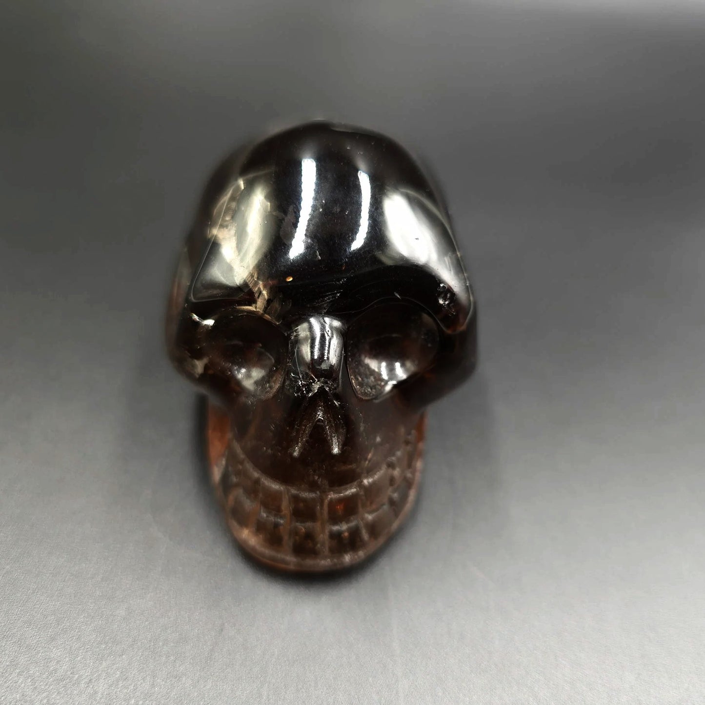 Smoky Quartz Skull Stone 2.3" 59mm - Elevated Metaphysical