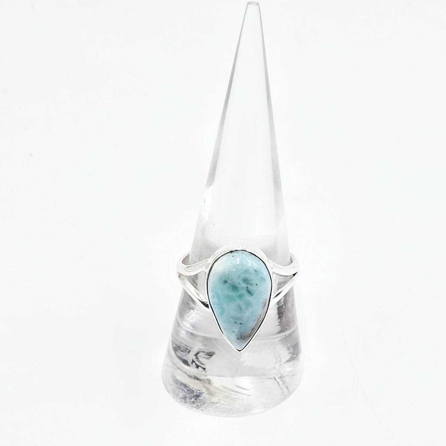 Larimar Ring Sterling Silver Size 9
