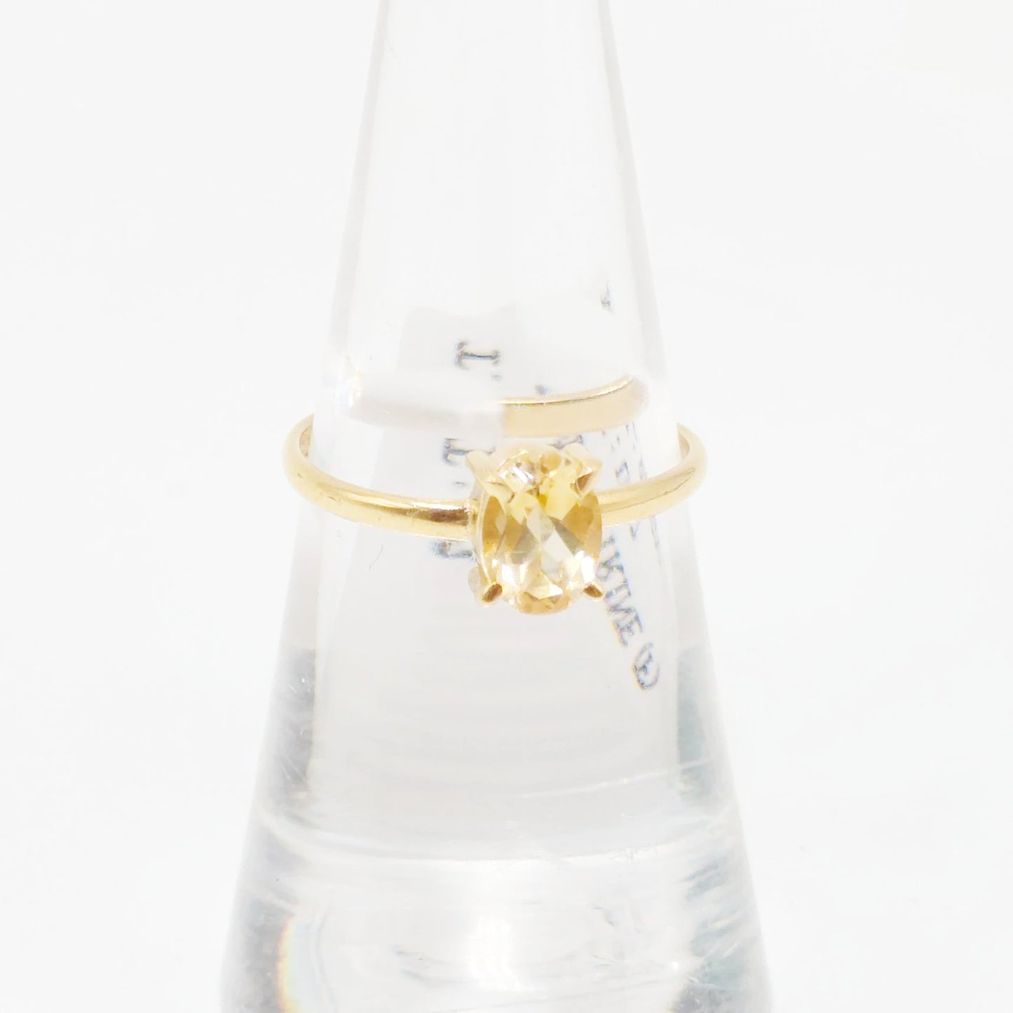Citrine Ring .75ct Gold Vermeil Sterling Silver Solitaire Size 7 - Elevated Metaphysical