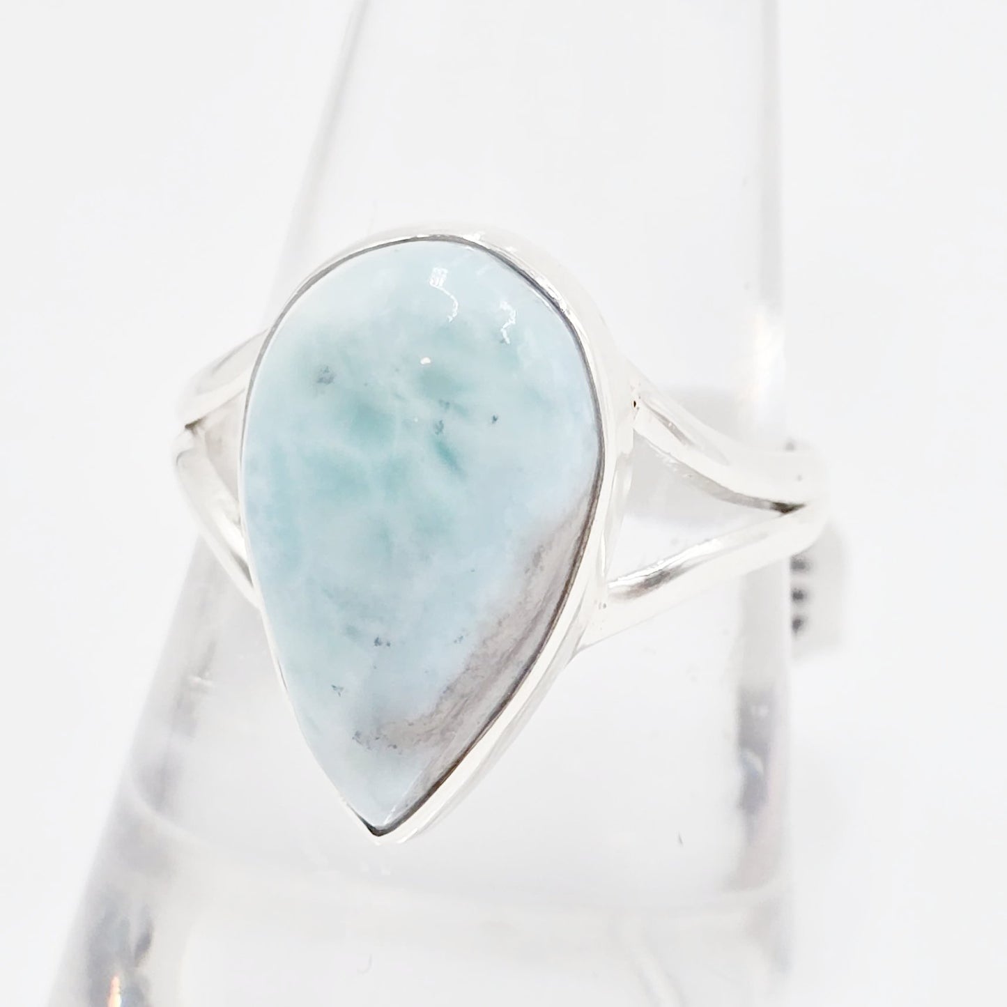 Larimar Ring Sterling Silver Size 9