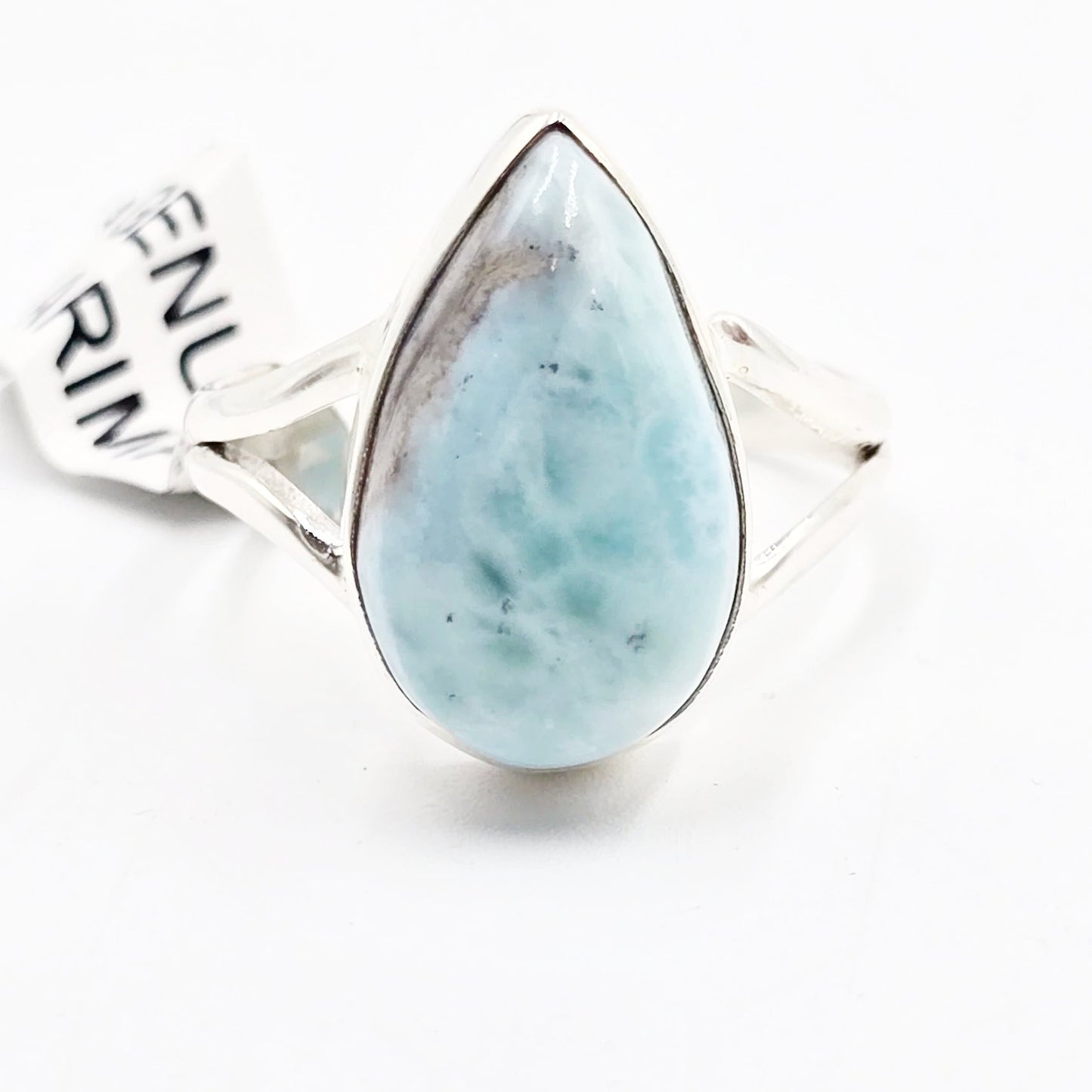 Larimar Ring Sterling Silver Size 9