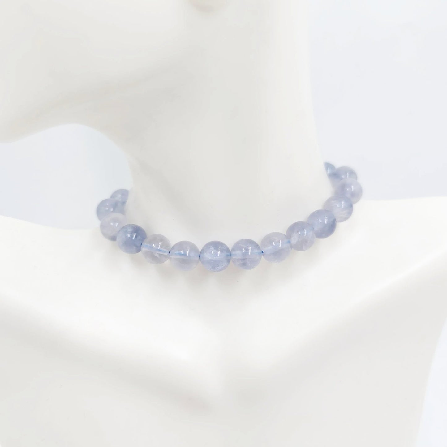 Blue Fluorite Bead Bracelet 8mm - Elevated Metaphysical