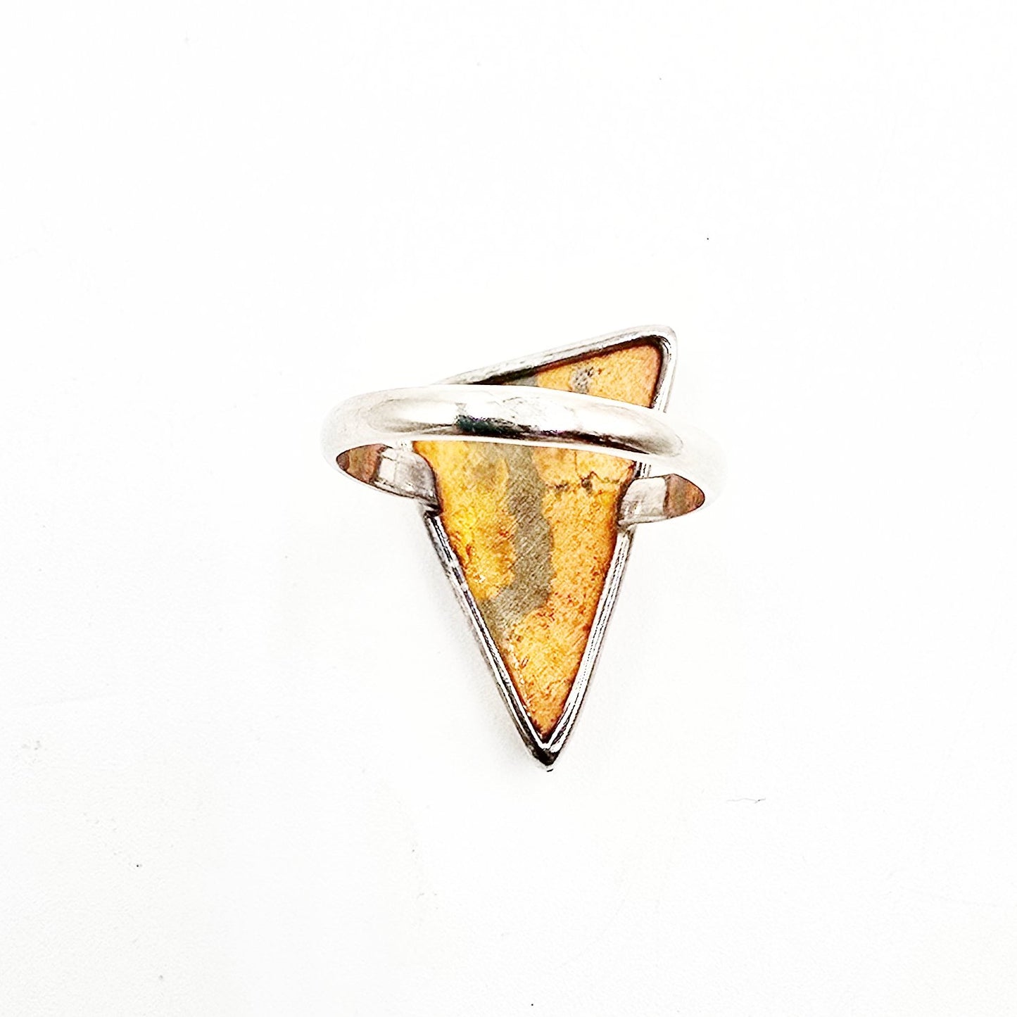 Bumblebee Jasper Ring Sterling Silver Size 8 - Elevated Metaphysical