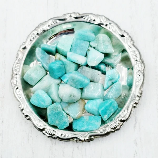 Amazonite Pebble Tumbled Stone Small