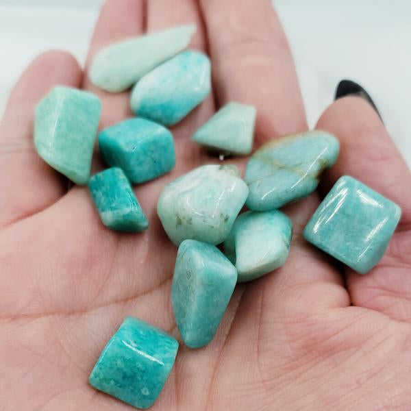 Amazonite Pebble Tumbled Stone Small