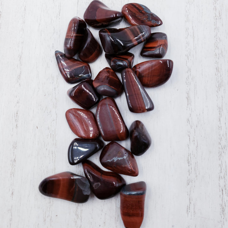 Red Tiger Eye Tumbled Stone
