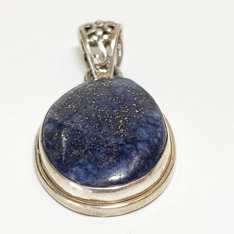 Lapis Lazuli Sterling Silver Pendant Filigree