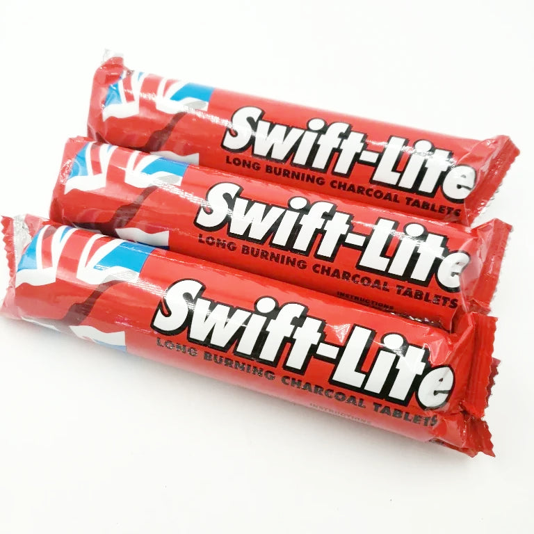 Swift-Lite Charcoal Tablet 10 Pack Incense Burner