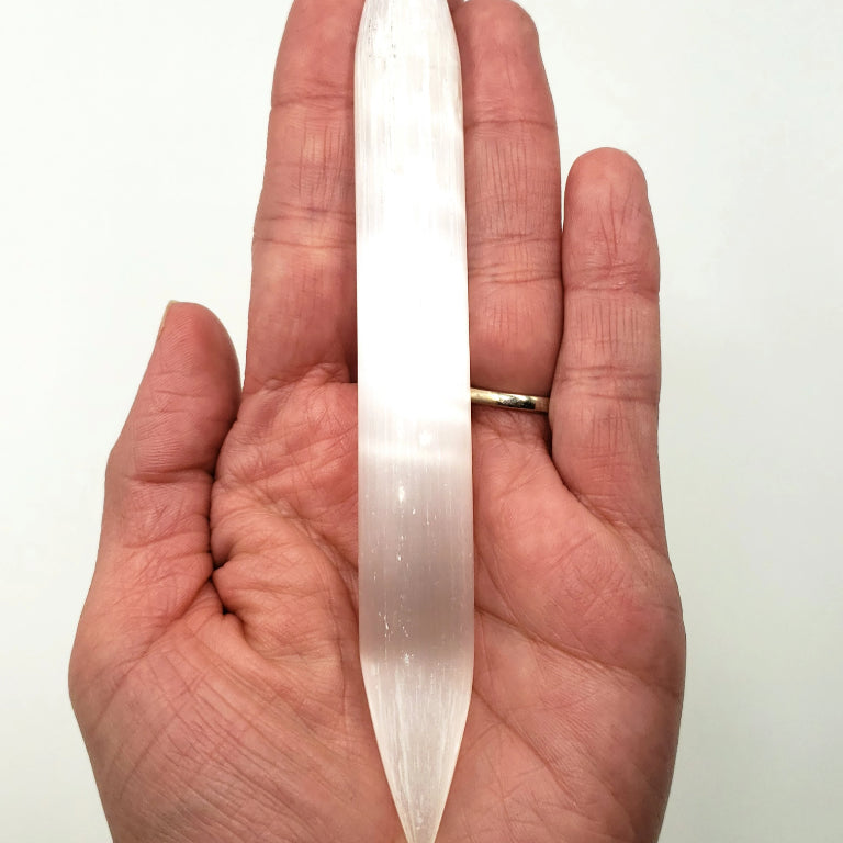 Selenite DT Wand Double Terminated Dagger