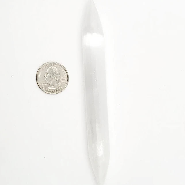 Selenite DT Wand Double Terminated Dagger