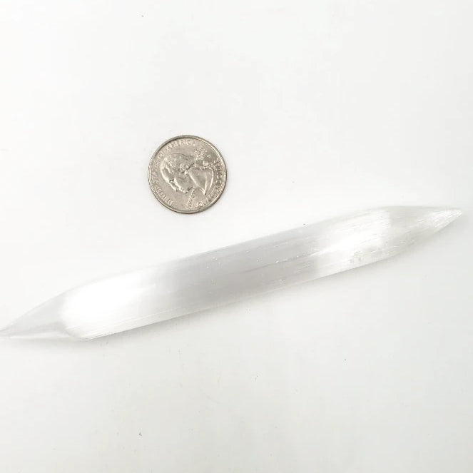 Selenite DT Wand Double Terminated Dagger