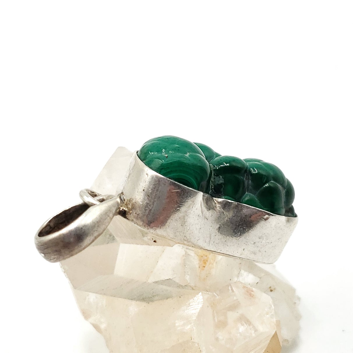 Malachite Sterling Silver Pendant