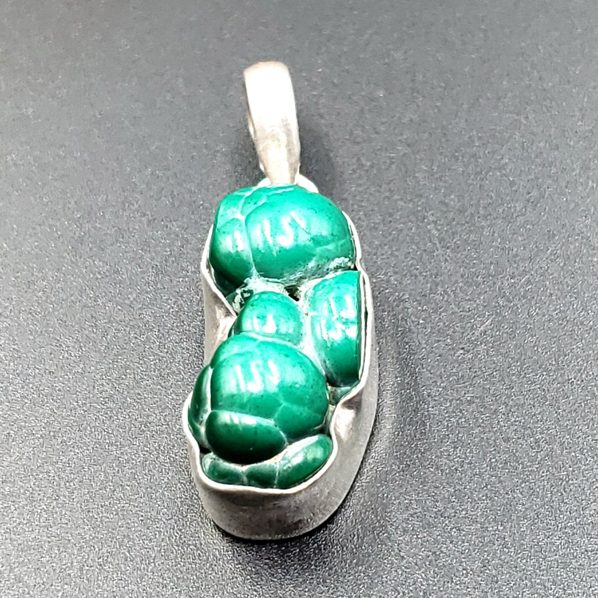 Malachite Sterling Silver Pendant