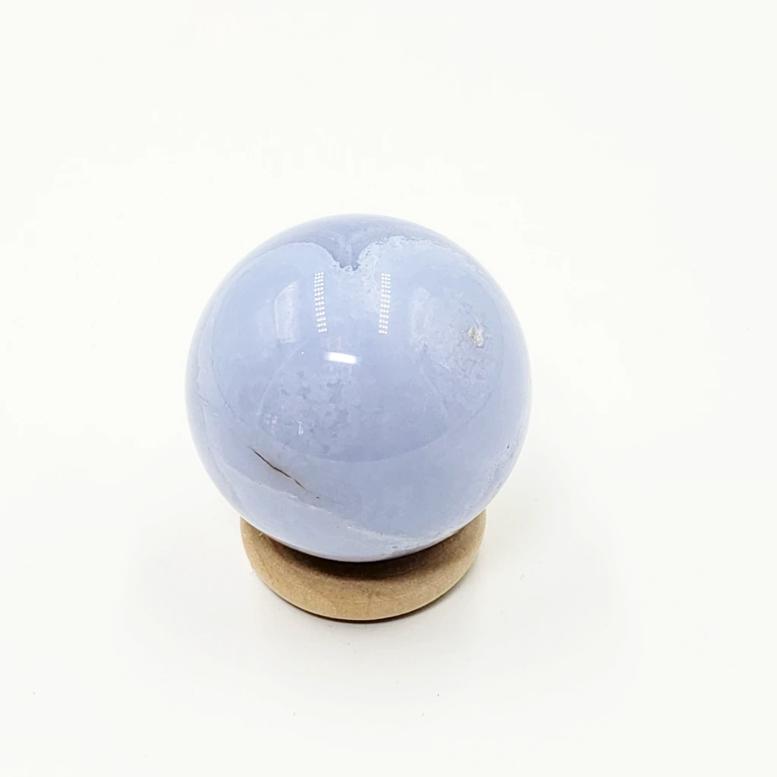 Blue Lace Agate Sphere 31.8 mm 44.0 g
