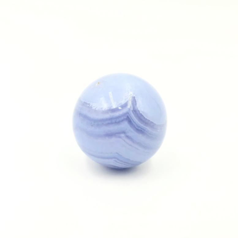 Blue Lace Agate Sphere 31.8 mm 44.0 g