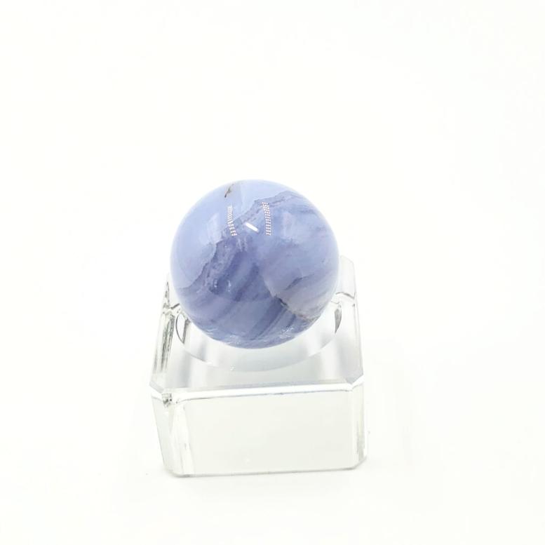 Blue Lace Agate Sphere 31.8 mm 44.0 g