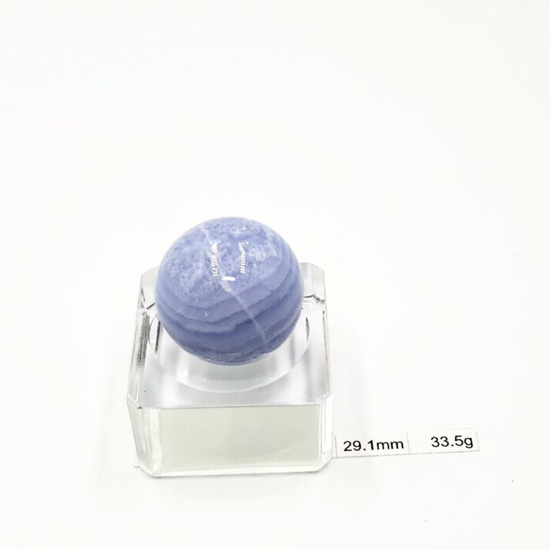 Blue Lace Agate Sphere 29.1 mm 33.5 g