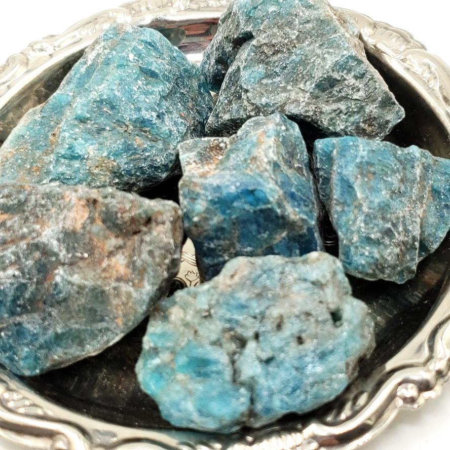 Blue Apatite Rough Stone