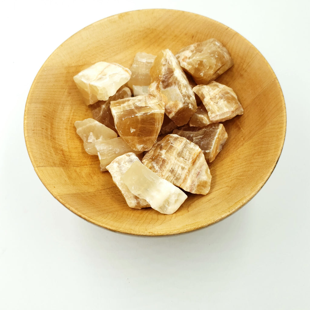Honey Calcite Rough Stone
