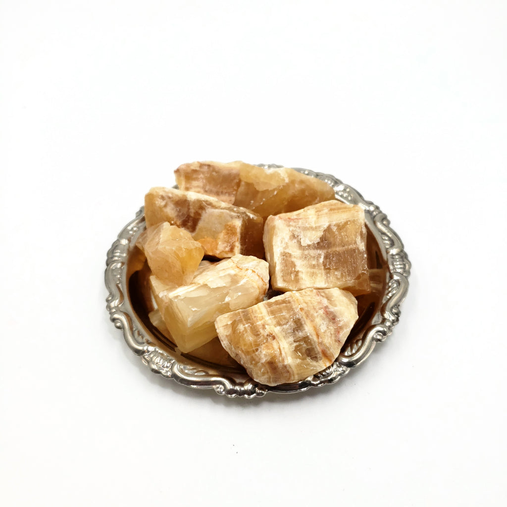 Honey Calcite Rough Stone
